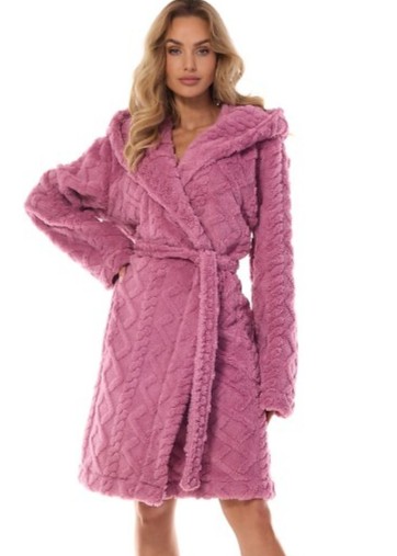 SZLAFROK L&L DAMSKI 2401 GEO WIŚNIA /L