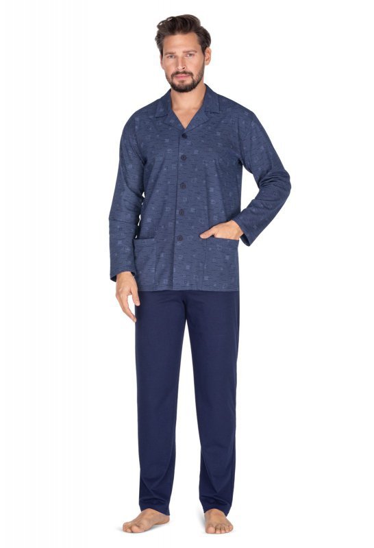 PIŻAMA REGINA MĘSKA 444 GRA /XXL