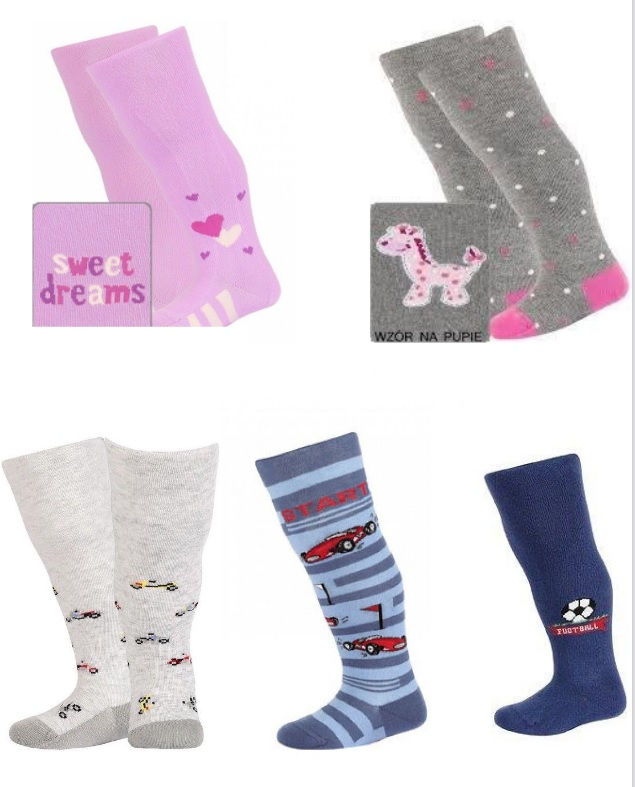 RAJSTOPY GATTA DZ WZÓR 0-2L 80-86 mix kolorów