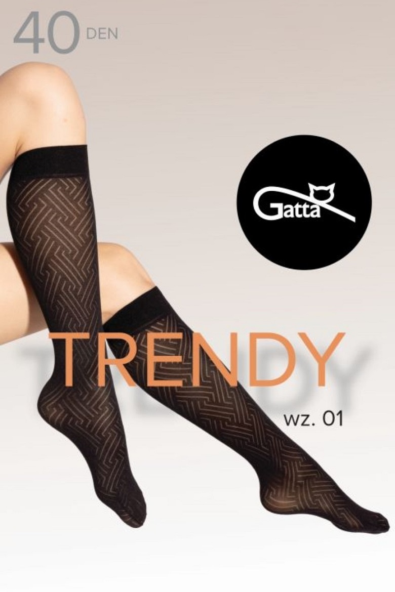 PODKOL.GATTA TRENDYLINE SOCKS WZ.01 NERO