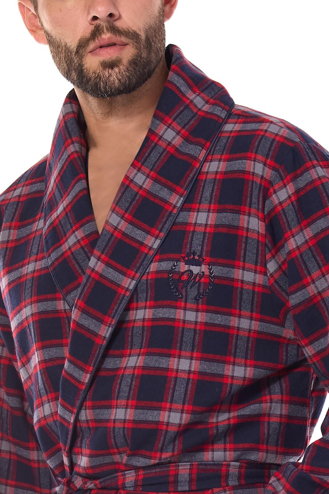 SZLAFROK L&L MĘSKI 2470 GRA /XL