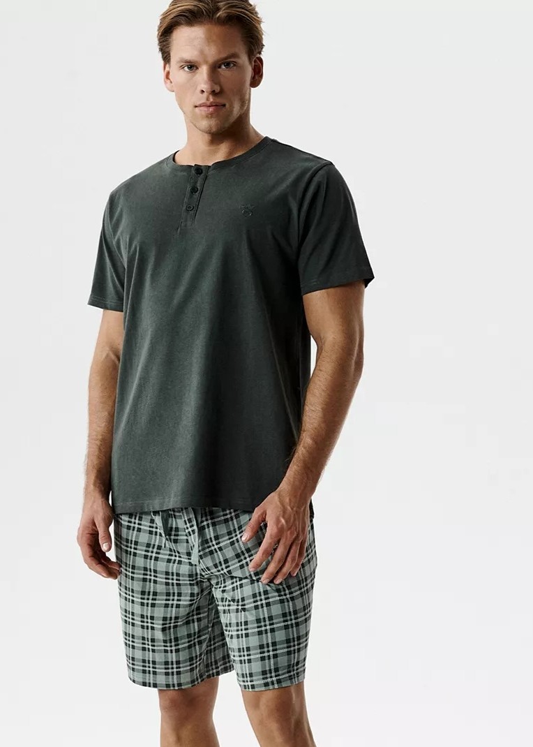 PIŻAMA ATLANTIC NMP-401 WL26 KHA/ZIEJ