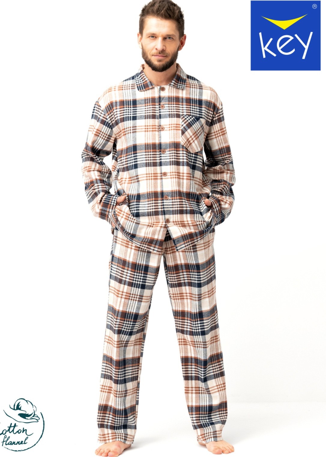 PIŻAMA KEY MNS-443 B25 /XL