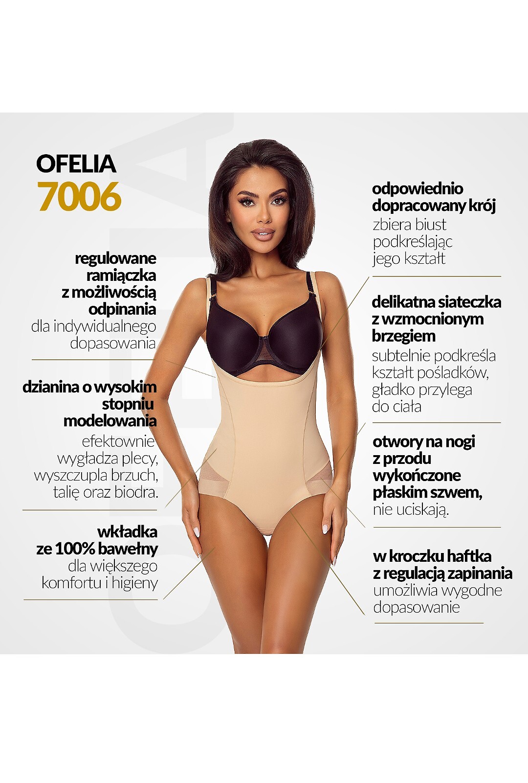 BODY LAPINEE 7006 OFELIA BEŻ /3XL