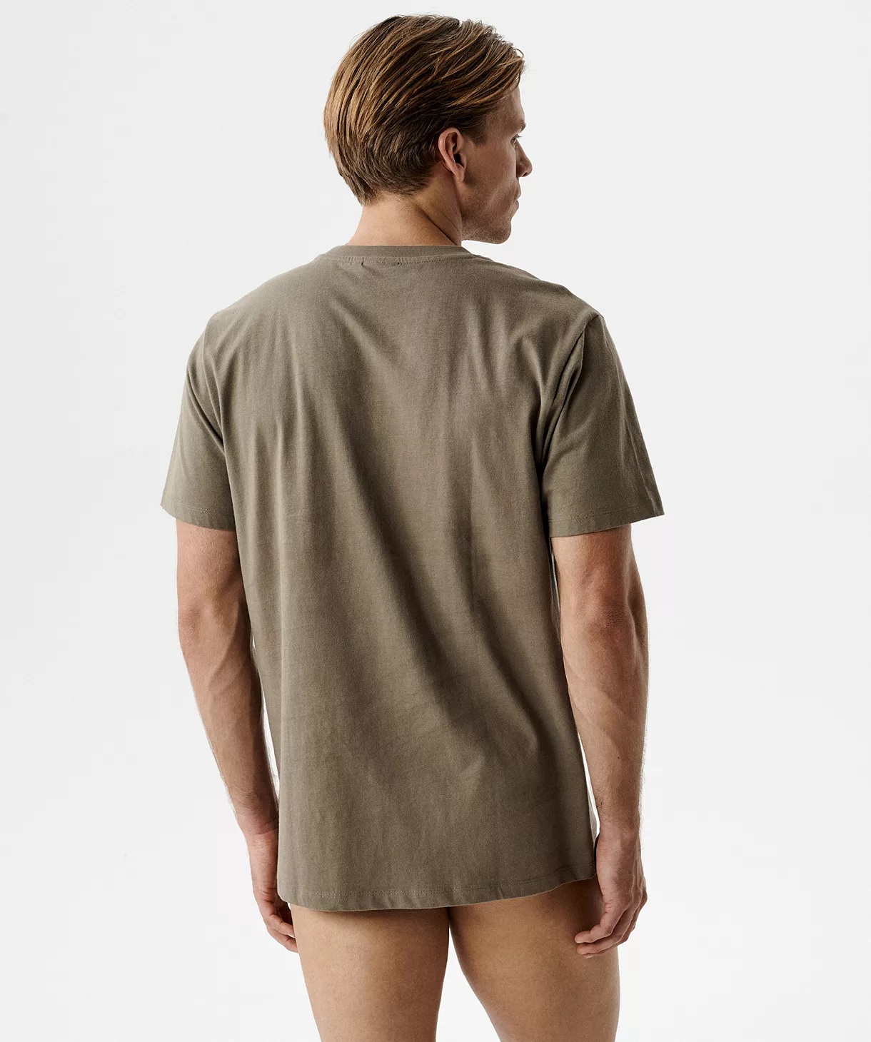 KOSZULKA ATLANTIC NMT-033 WL26 BEŻOWY CIEMNY /S