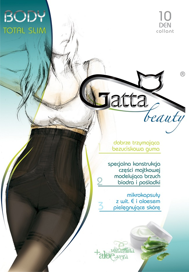 RAJSTOPY GATTA BODY TOTAL SLIM 10 DEN XL