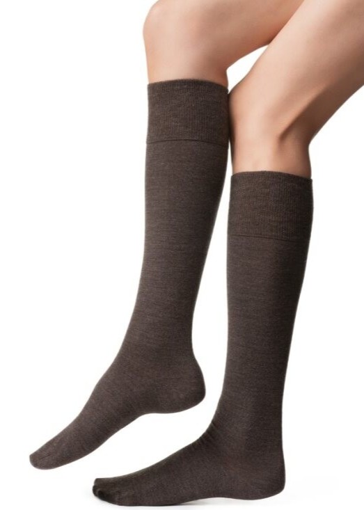 PODKOLANÓWKI STEVEN 130 WEŁNA BRĄZ 38-40