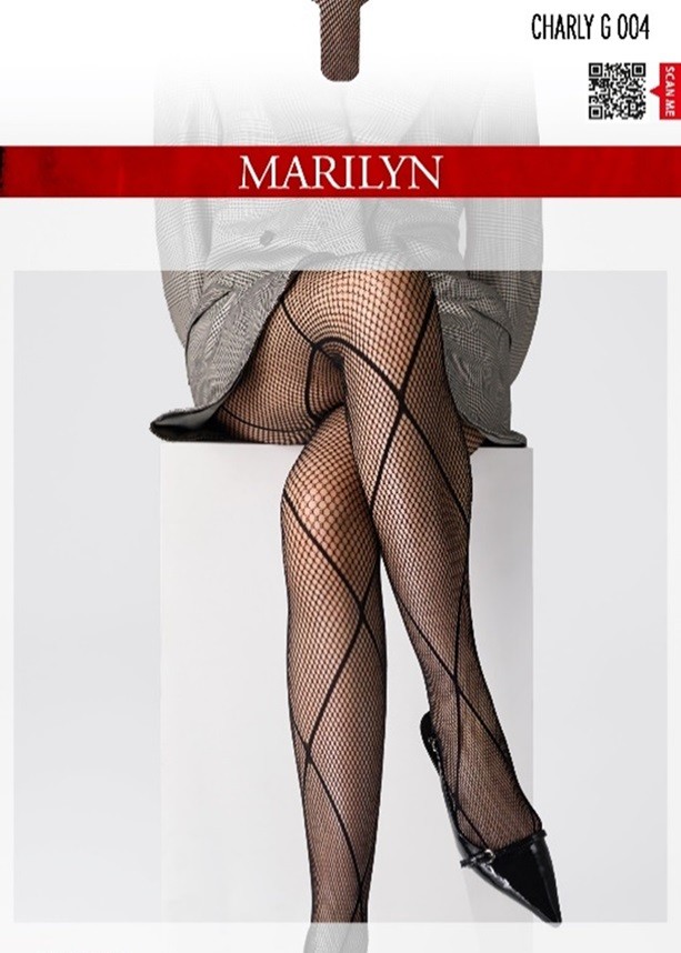 RAJSTOPY MARILYN CHARLY G004 BLACK 3/4