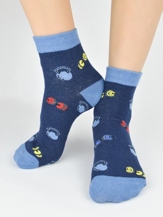 SKARPETY NOVITI SB132-B-02 ZAKOSTKI CHŁOPIĘCE 31-34