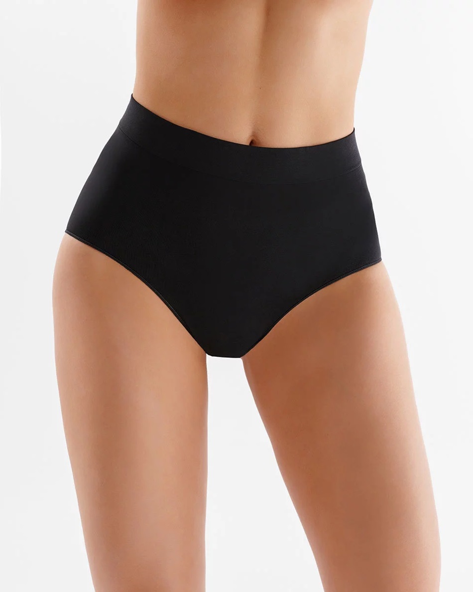 FIGI GABRIELLA SEAMLESS MIDI BRIEFS BLACK /XL