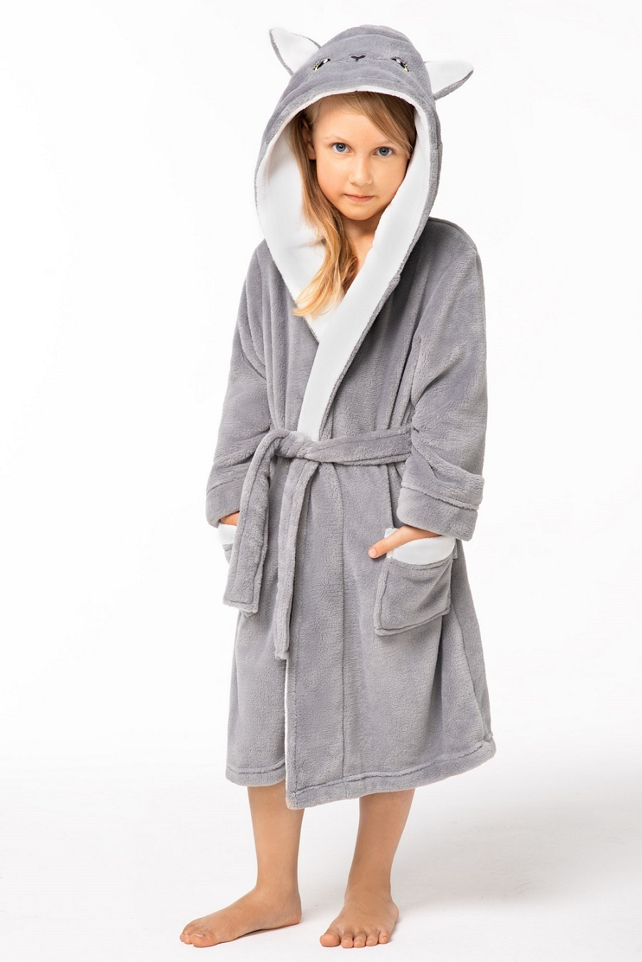 SZLAFROK ENVIE KITTEN 122-128 grey