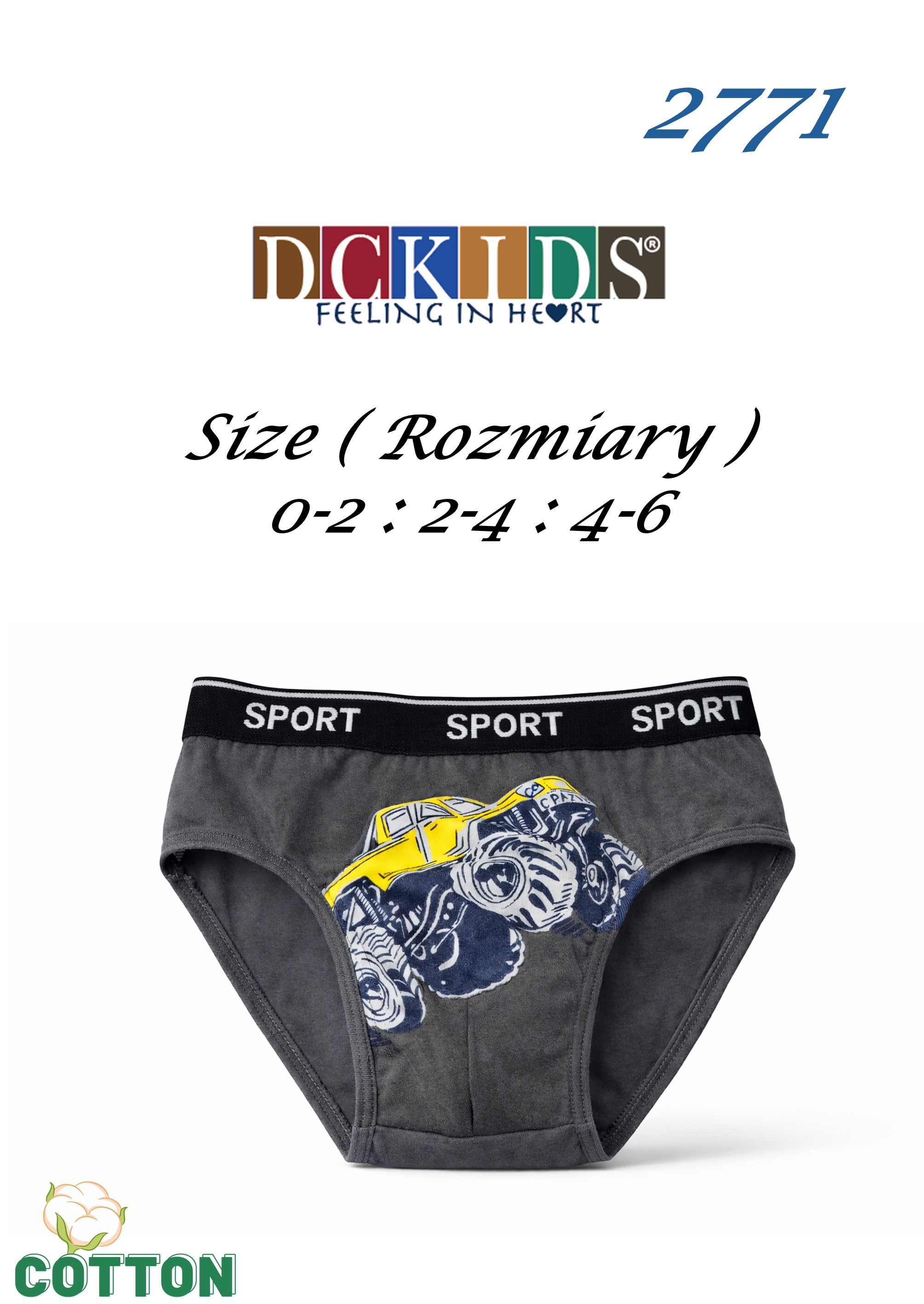 SLIPY DCKIDS 2771 0-2 LAT CHŁ BAWEŁNA
