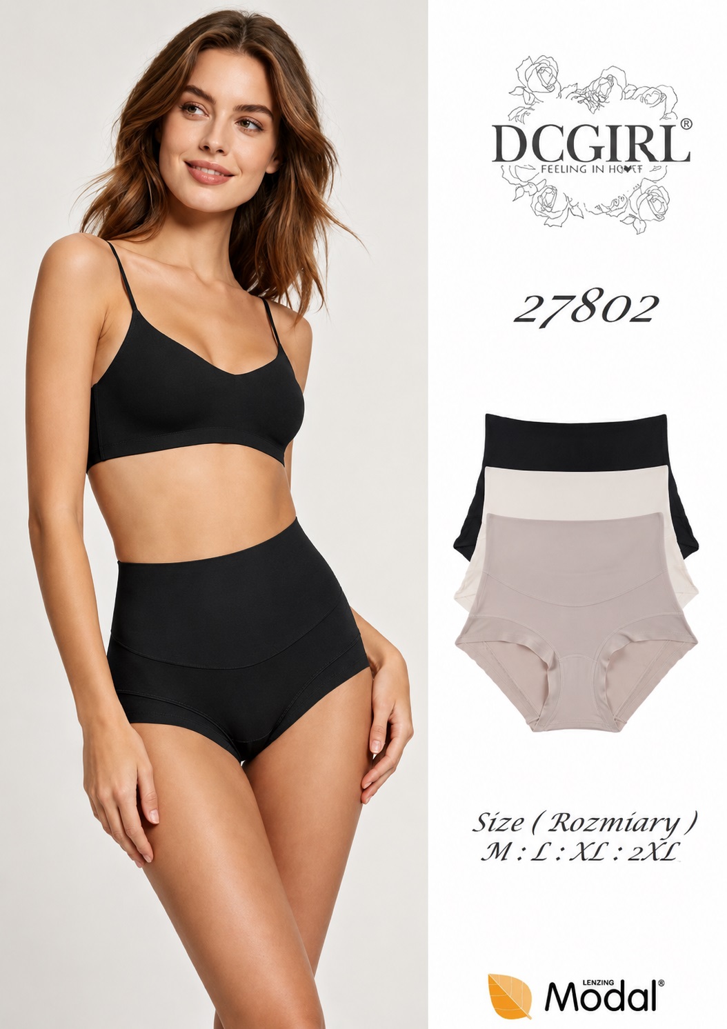 FIGI DC 27802 SHAPE MODAL 1 PACK CZARNY