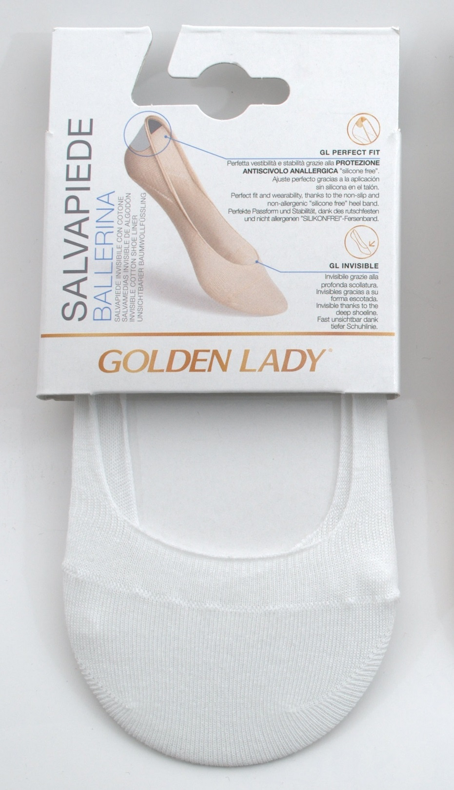 STOPKI GOLDEN LADY BALLERINA 6P S/M bianco