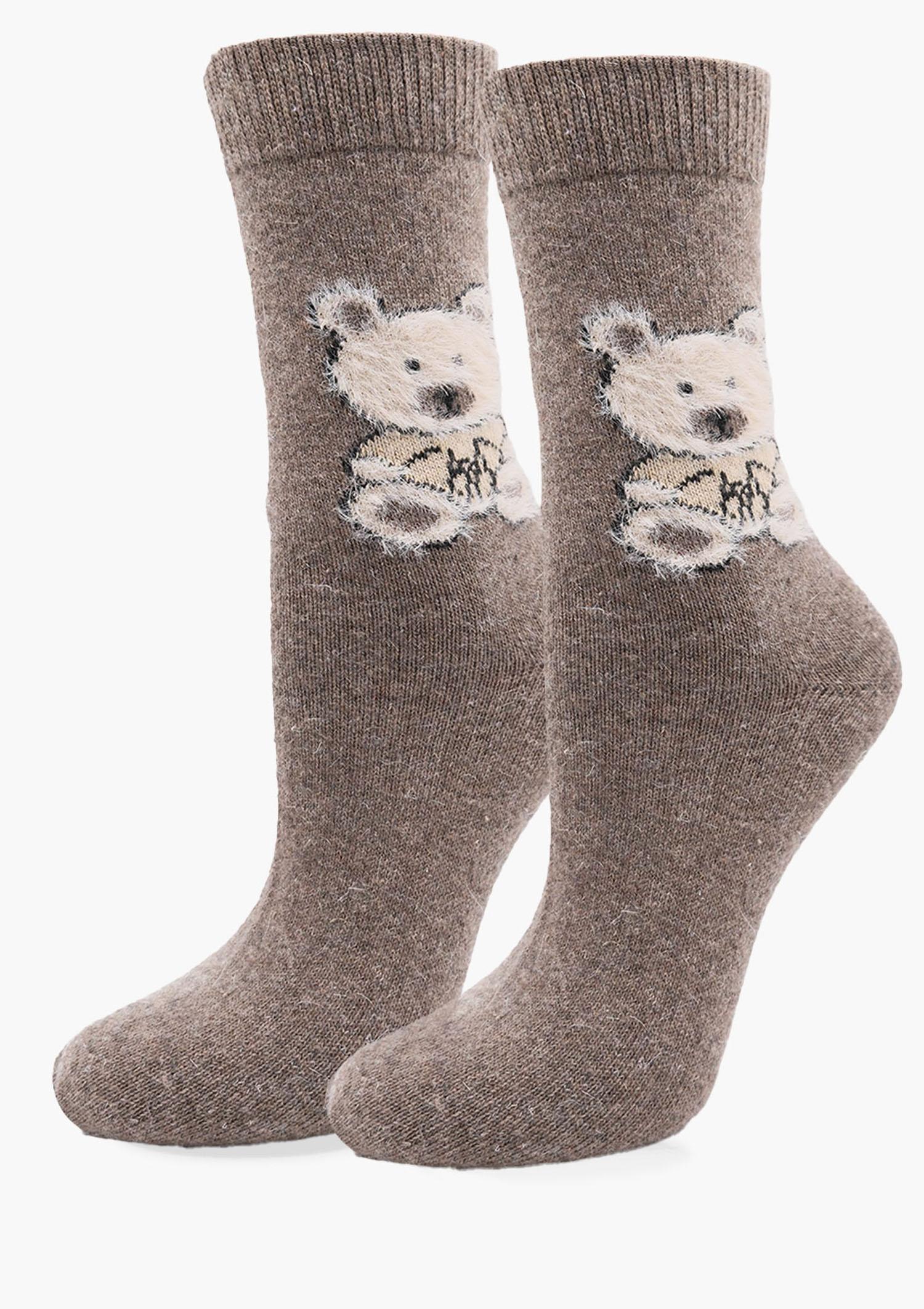 SKARPETY MARILYN ANGORA F32 BROWN