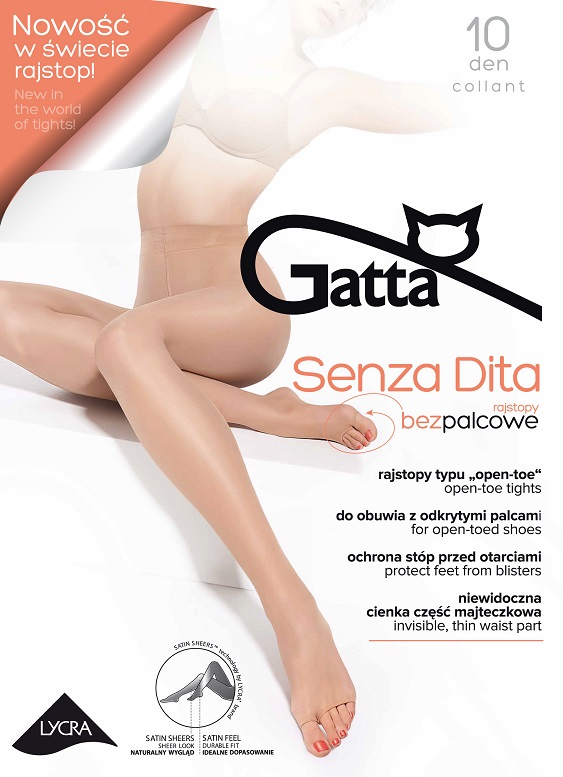 RAJSTOPY GATTA SENZA DITA 10