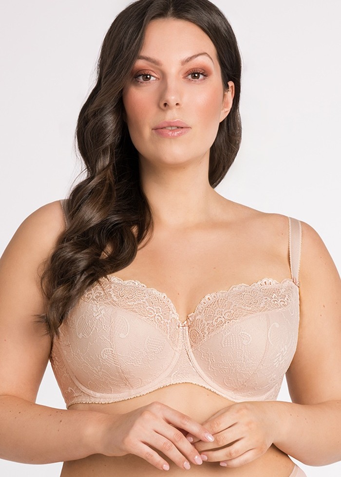 BIUSTONOSZ GORSENIA K357 BLANCA BEŻ