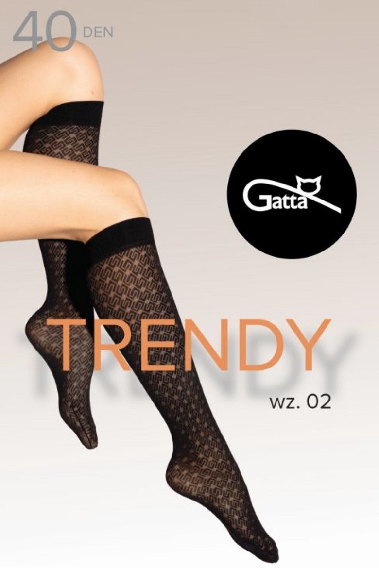 PODKOL.GATTA TRENDYLINE SOCKS WZ.02 NERO