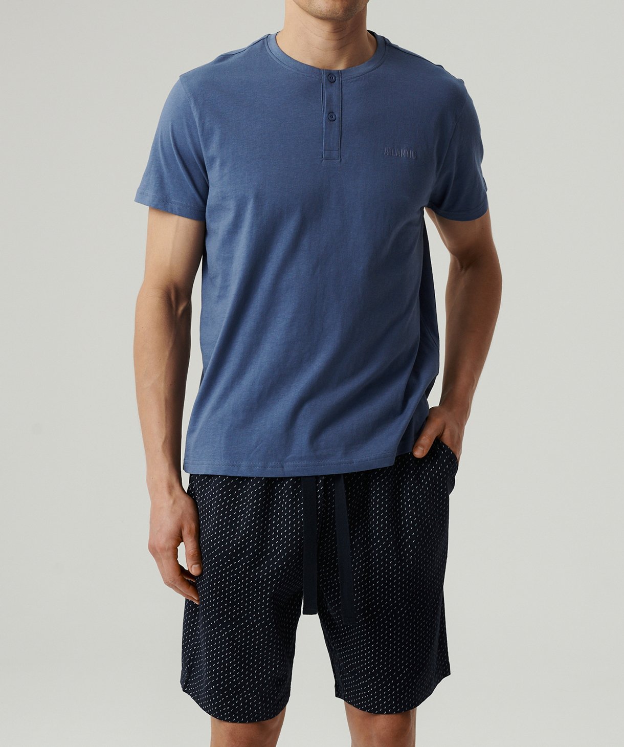 PIŻAMA ATLANTIC NMP-386 WL25 NIE/GRA /S