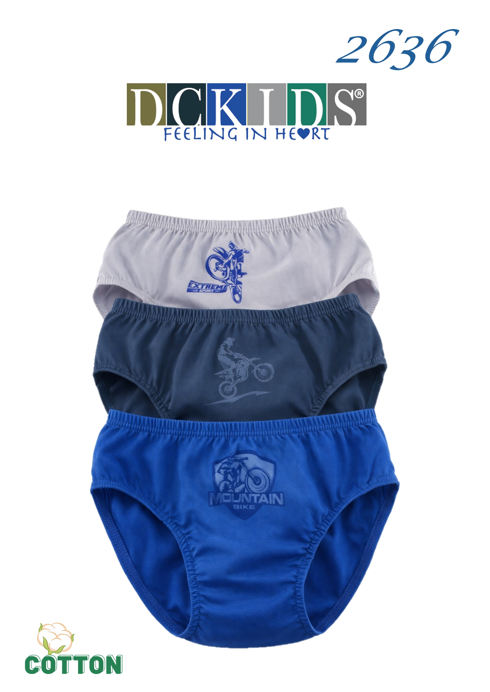 SLIPY DCKIDS 2636 CHŁ BAWEŁNA