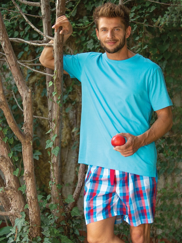 PIŻAMA KEY MNS-454 A23 M niebieski