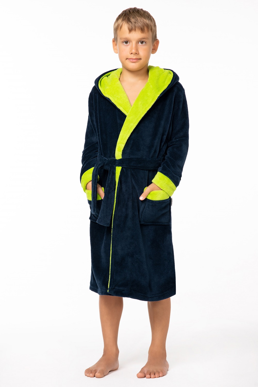 SZLAFROK ENVIE DELFINO NAVY/LIME 122-128