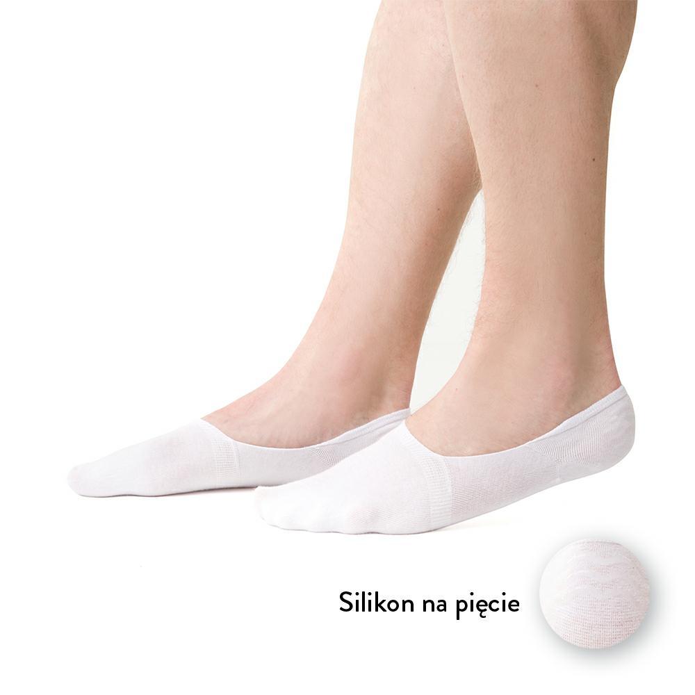 STOPKI STEVEN 058 BALERINY MĘSKIE BIAŁY 44/46