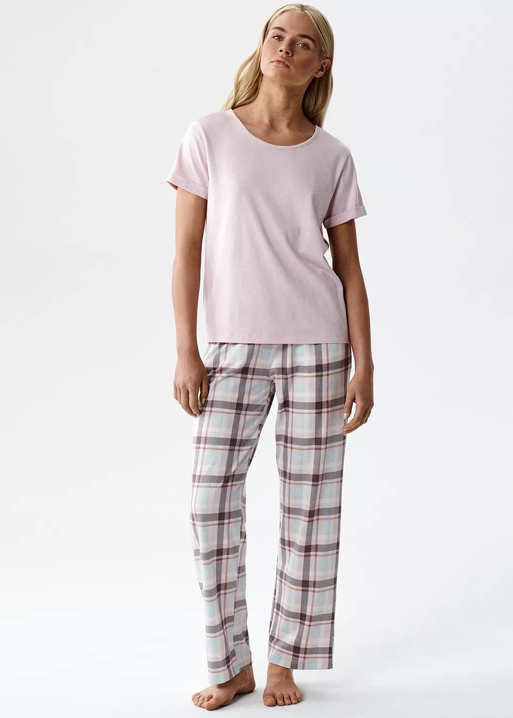 PIŻAMA ATLANTIC NLP-513 WL26 PUDROWY /XL