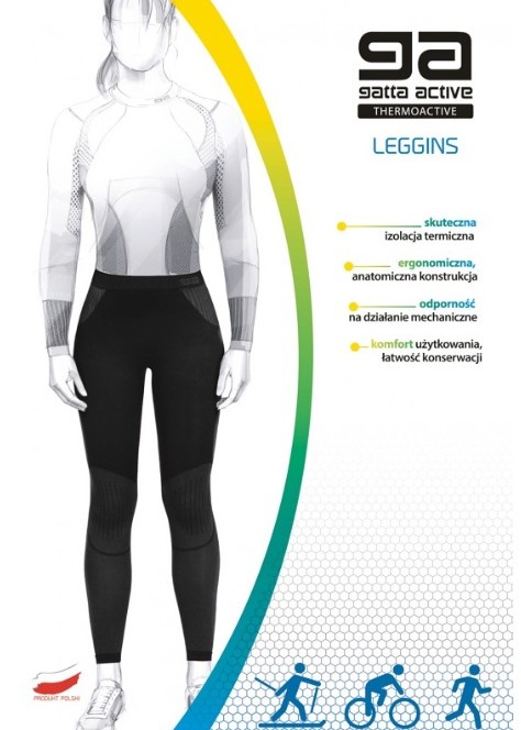 LEGGINSY GATTA WOMEN THERMOACTIVE DABLAM BL/GREY /L LEGGINSY GATTA WOMEN THERMOACTIVE DABLAM BL/GREY /L