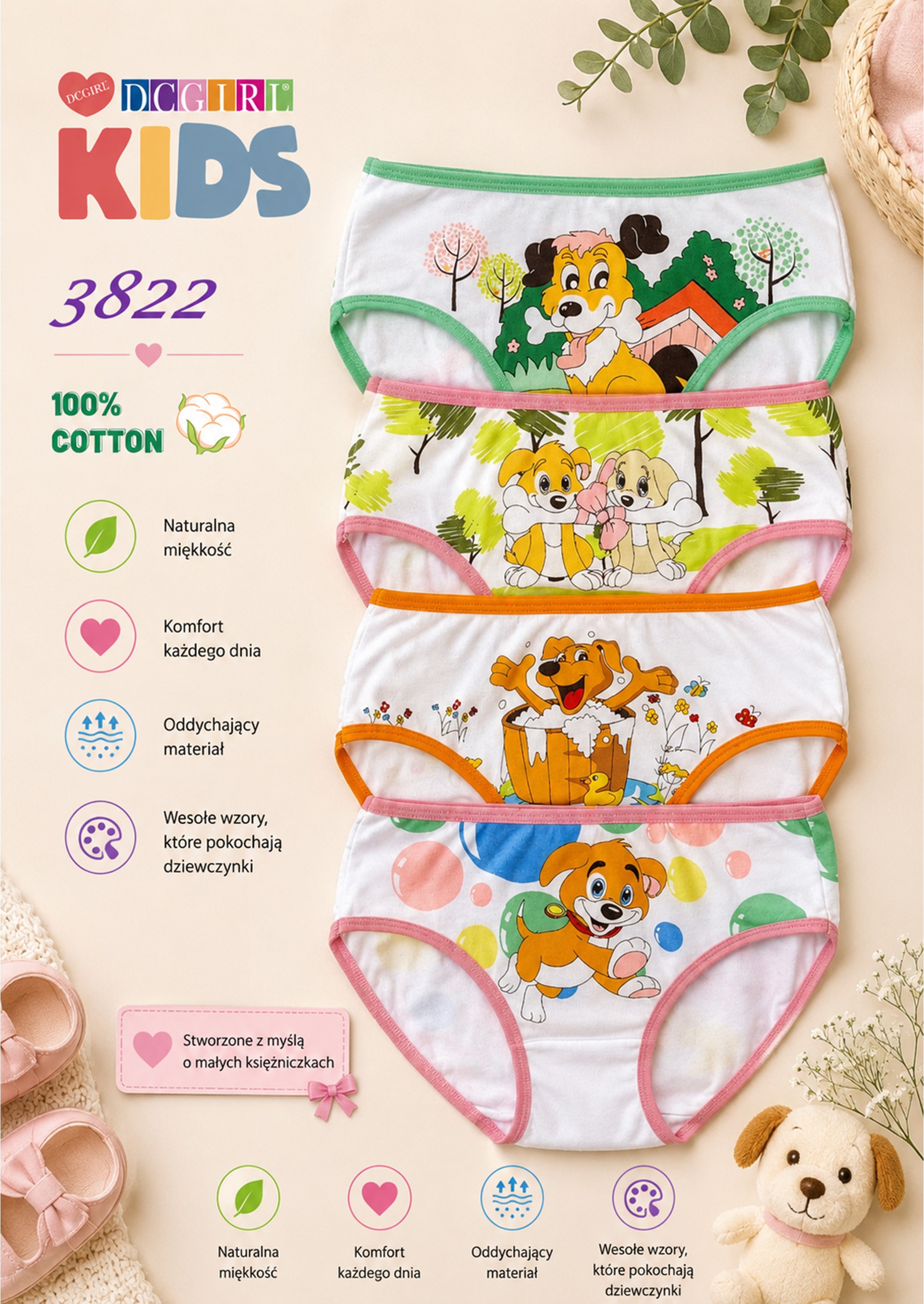 FIGI DCKIDS DZIEWCZĘCE 3822 BAWEŁNA