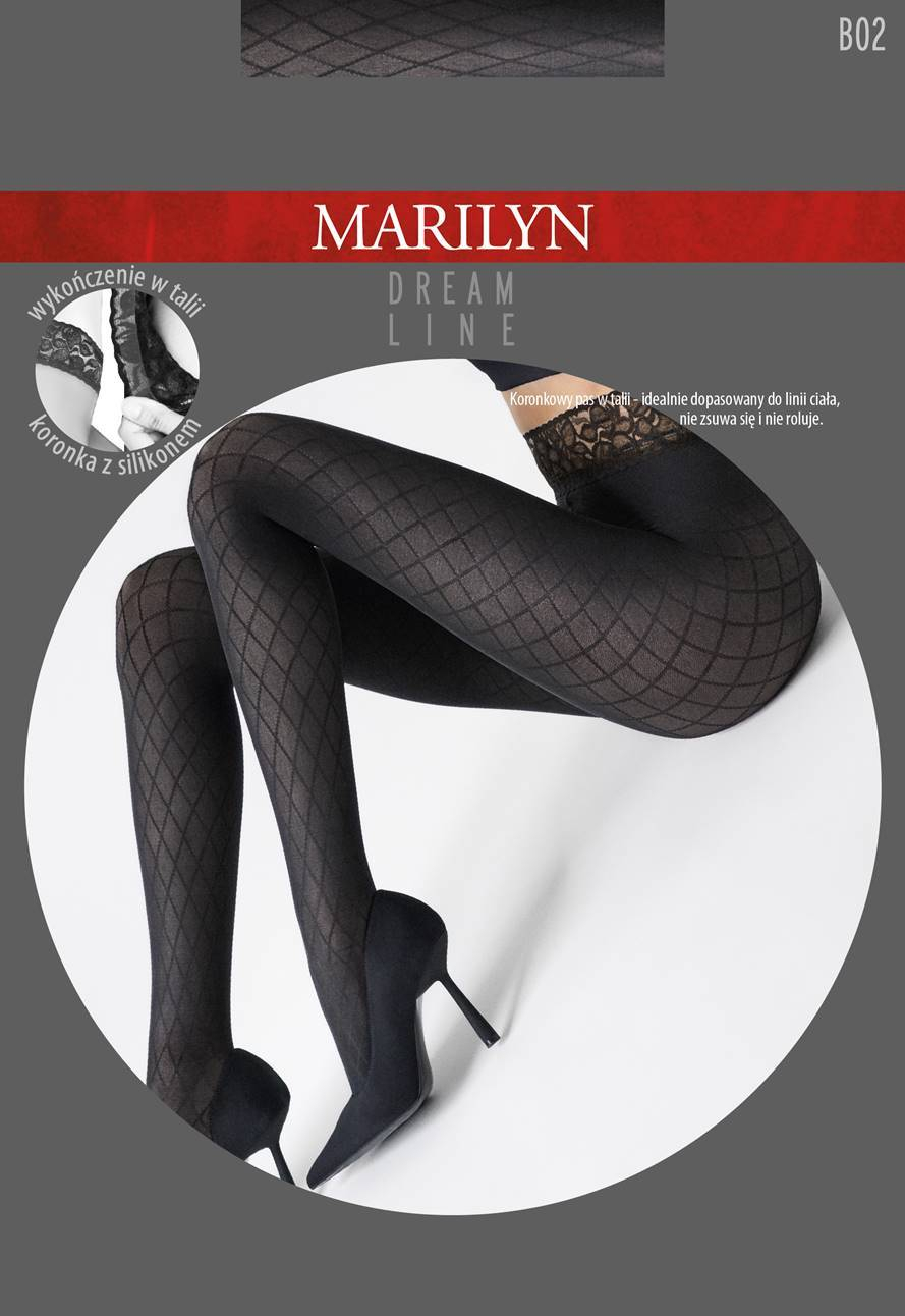 RAJSTOPY MARILYN DREAM LINE GRACE B02 3/4 black