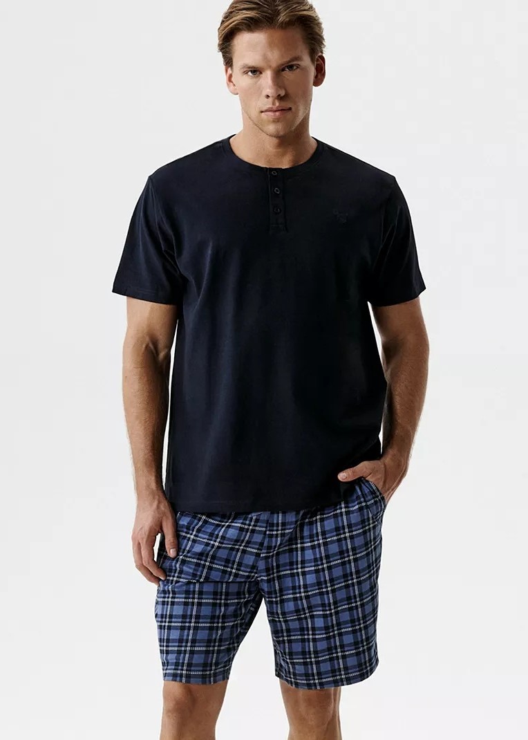 PIŻAMA ATLANTIC NMP-401 WL26 GRA/DEN