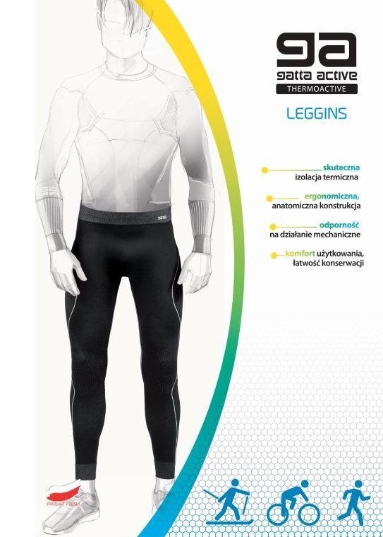 LEGGINSY GATTA THERMO MAN FUGO/BLANC