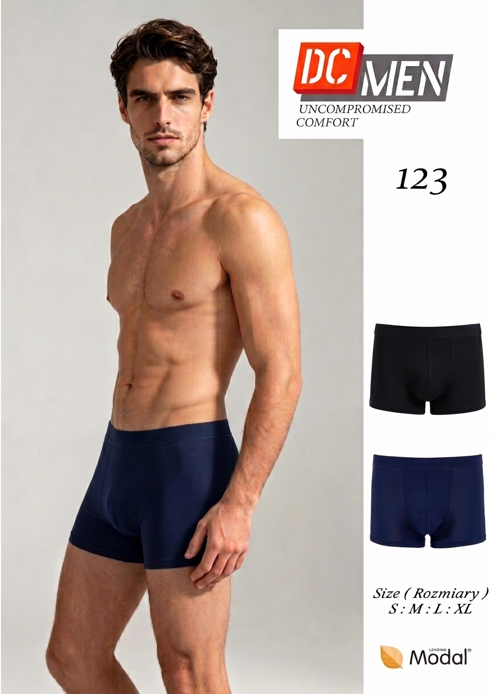 SZORTY DCMEN 123 MĘSKIE 2 PACK CZA/GRA