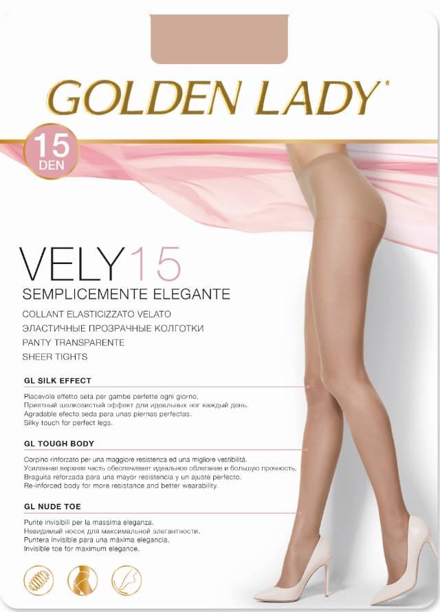 RAJSTOPY GOLDEN LADY VELY 15 3 nero