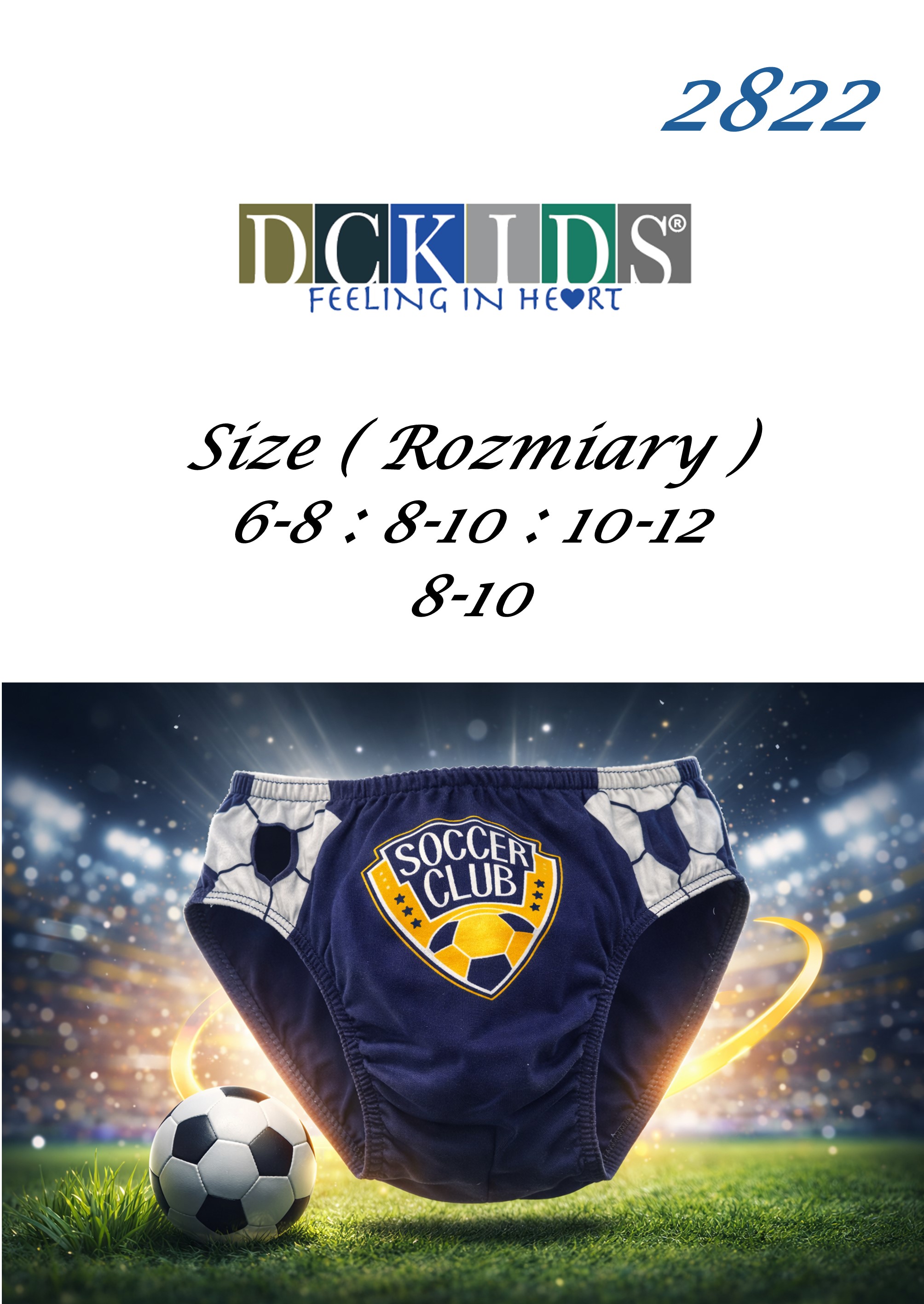 SLIPY DCKIDS 2822 6-8 LAT CHŁ BAWEŁNA
