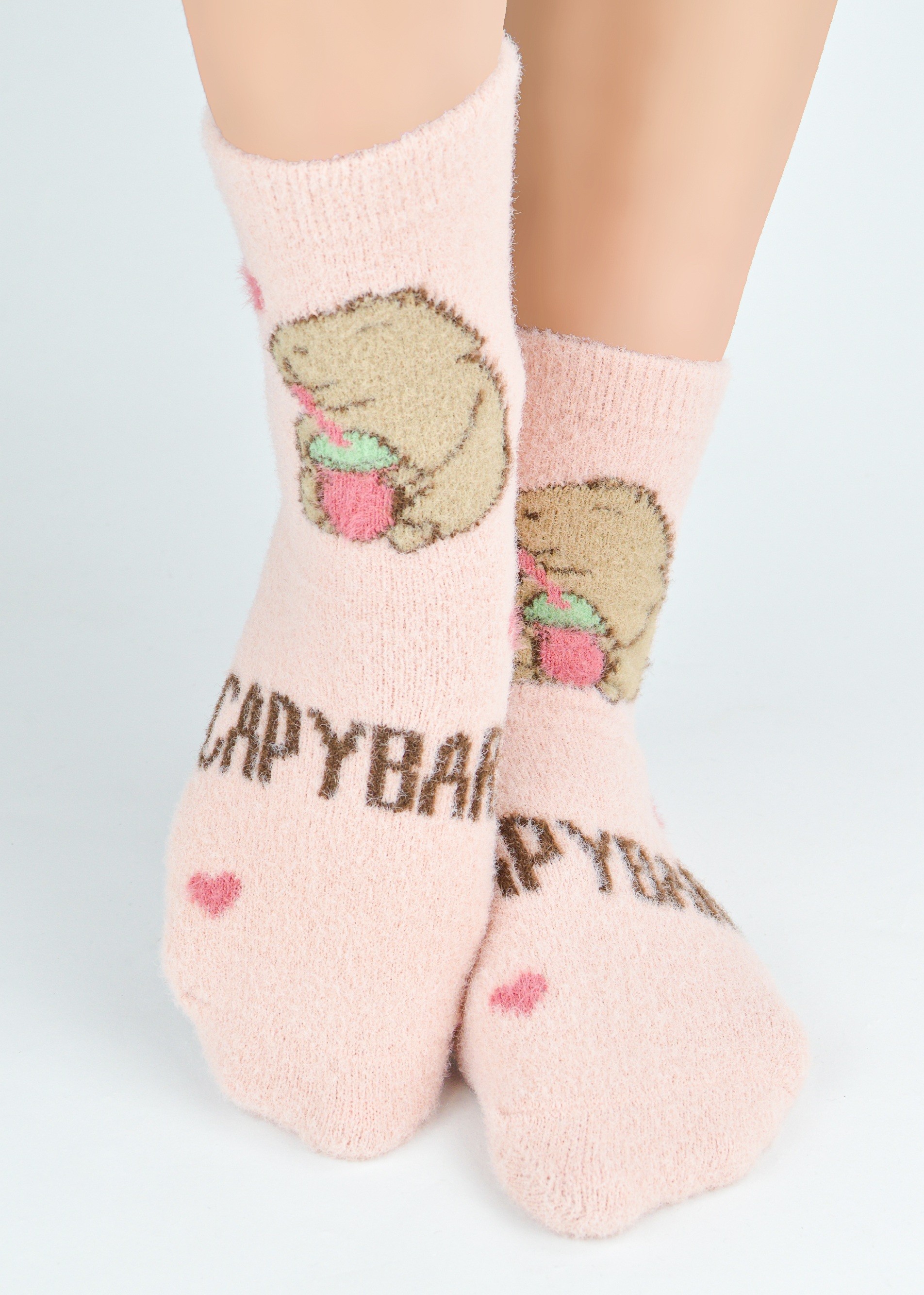 SKARPETY NOVITI SP021-W PUCHATE CAPYBARA