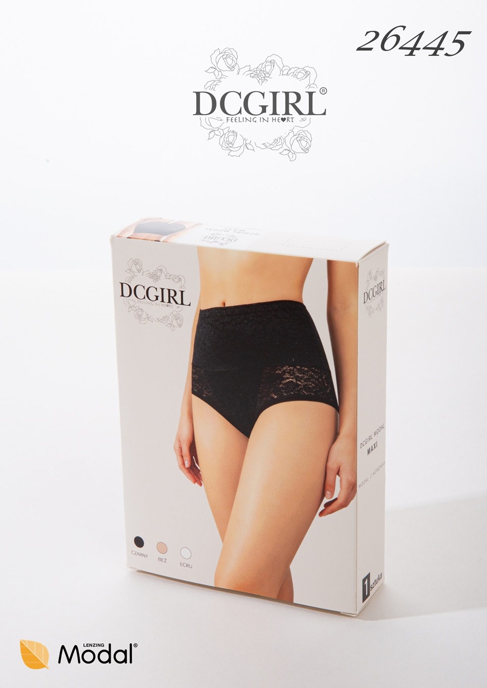 FIGI DCGIRL 26445 MODAL 1 PACK CZARNE /M