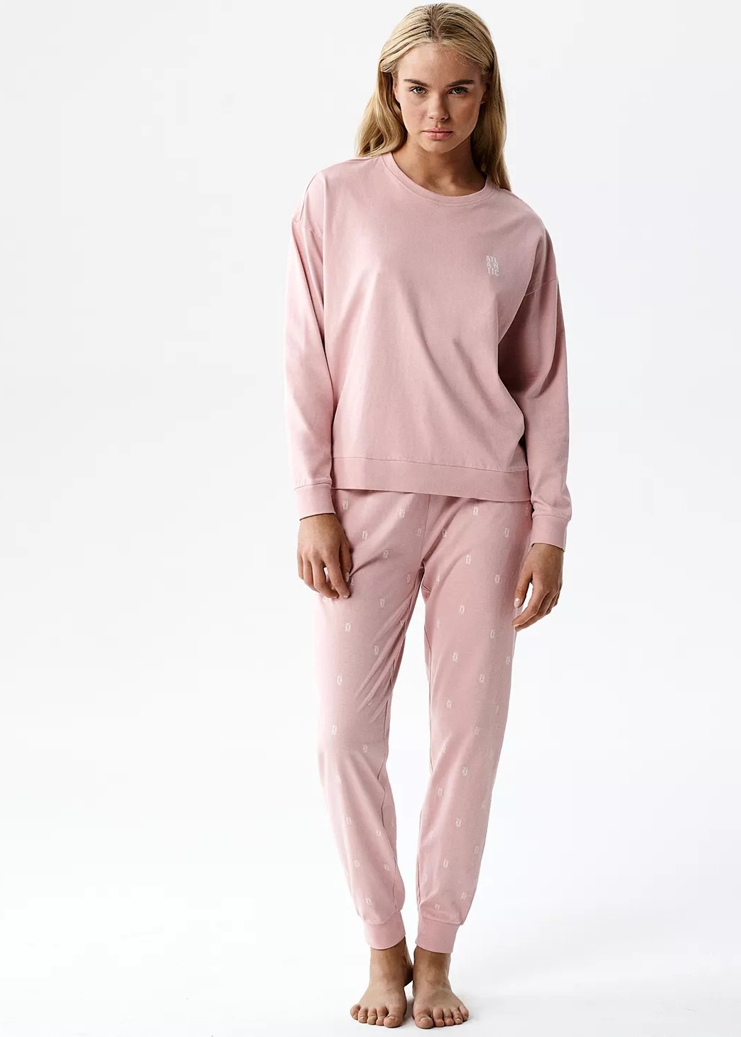 PIŻAMA ATLANTIC NLP-514 WL26 RÓŻOWY JASNY