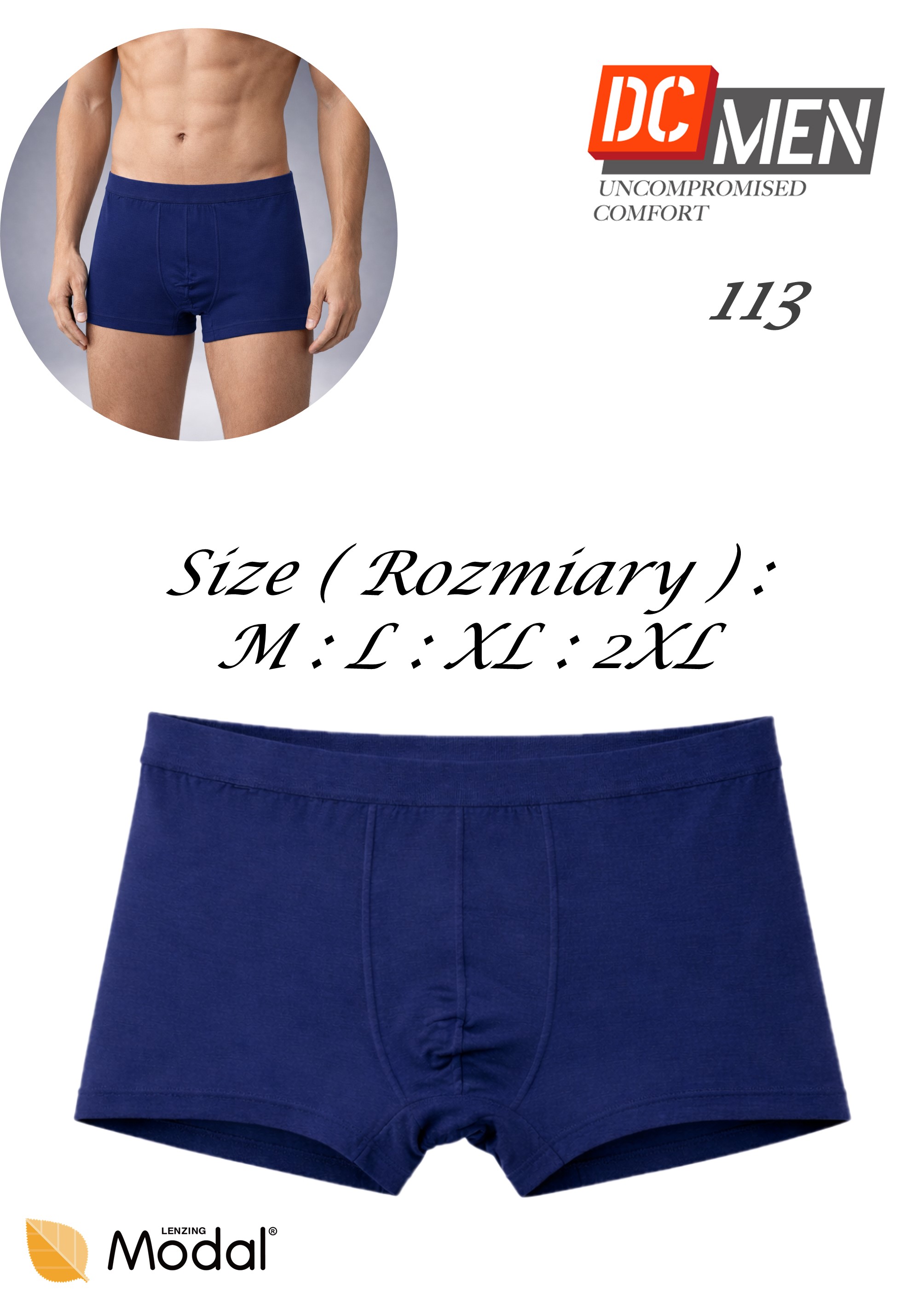 SZORTY DCMEN 113 MĘSKIE MODAL GRANAT
