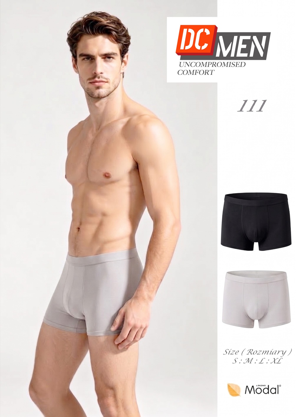 SZORTY DCMEN 111 / 120 MĘSKIE 2 PACK CZA/SZA