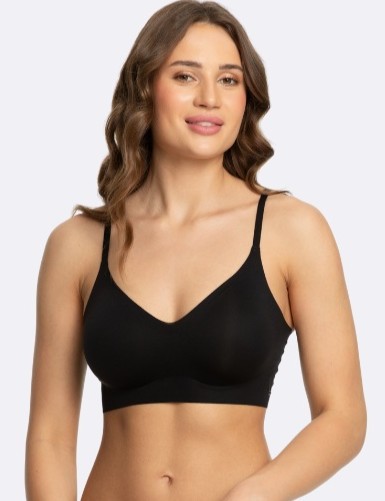 BIUSTONOSZ JULIMEX SIMPLE BRA TOP CZARNY