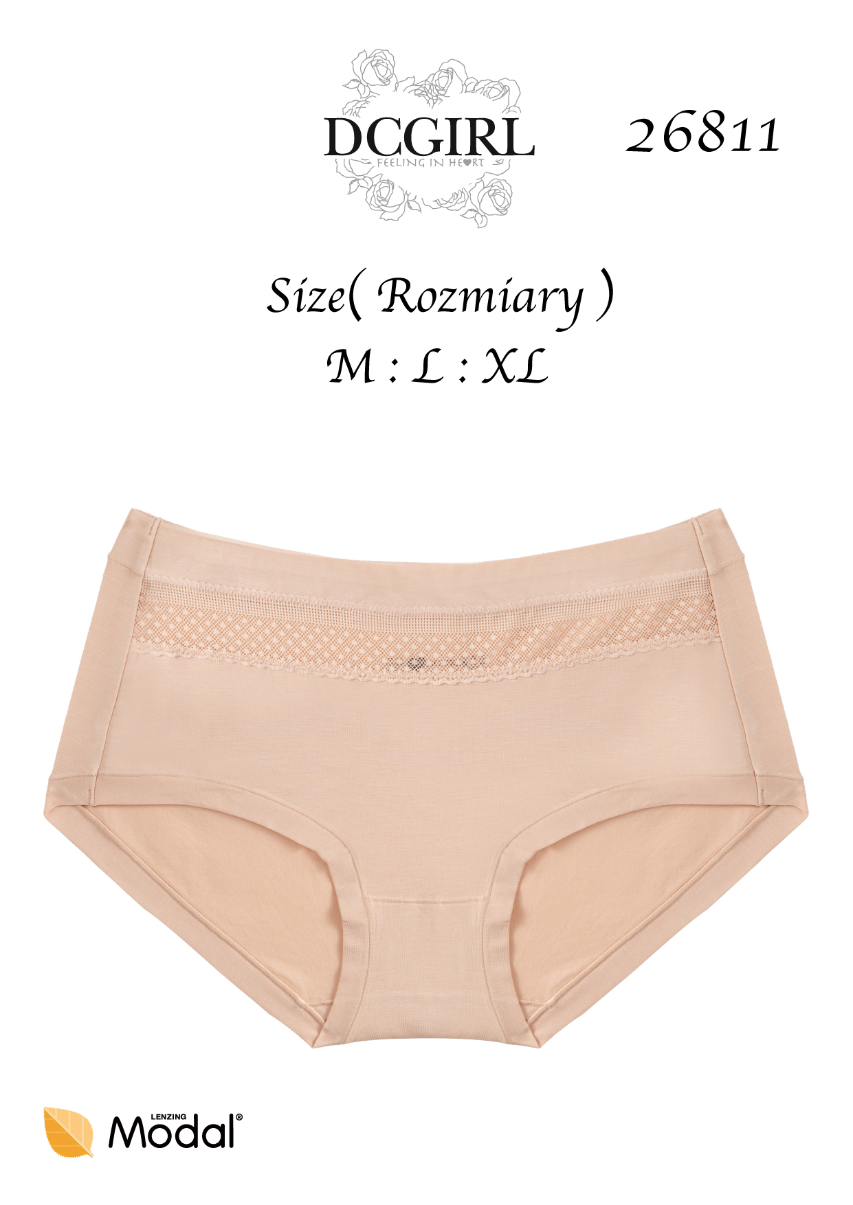 FIGI DCGIRL 26811 MODAL 2 PACK BEŻ /L