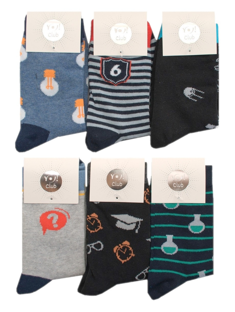 SKARPETY YO! SKA-0006C JAZZY BOYS 39-42 mix kolorów