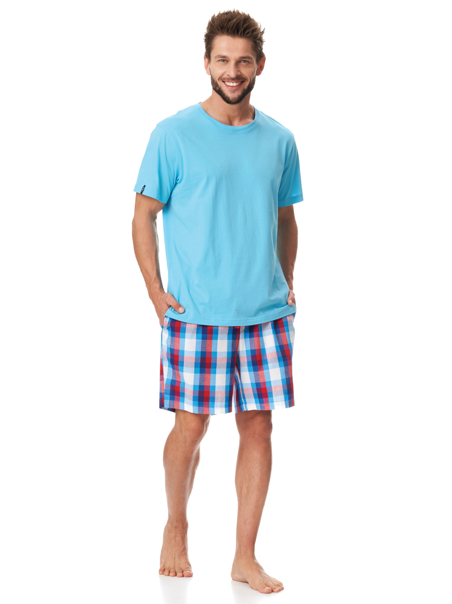 PIŻAMA KEY MNS-454 A23 M niebieski