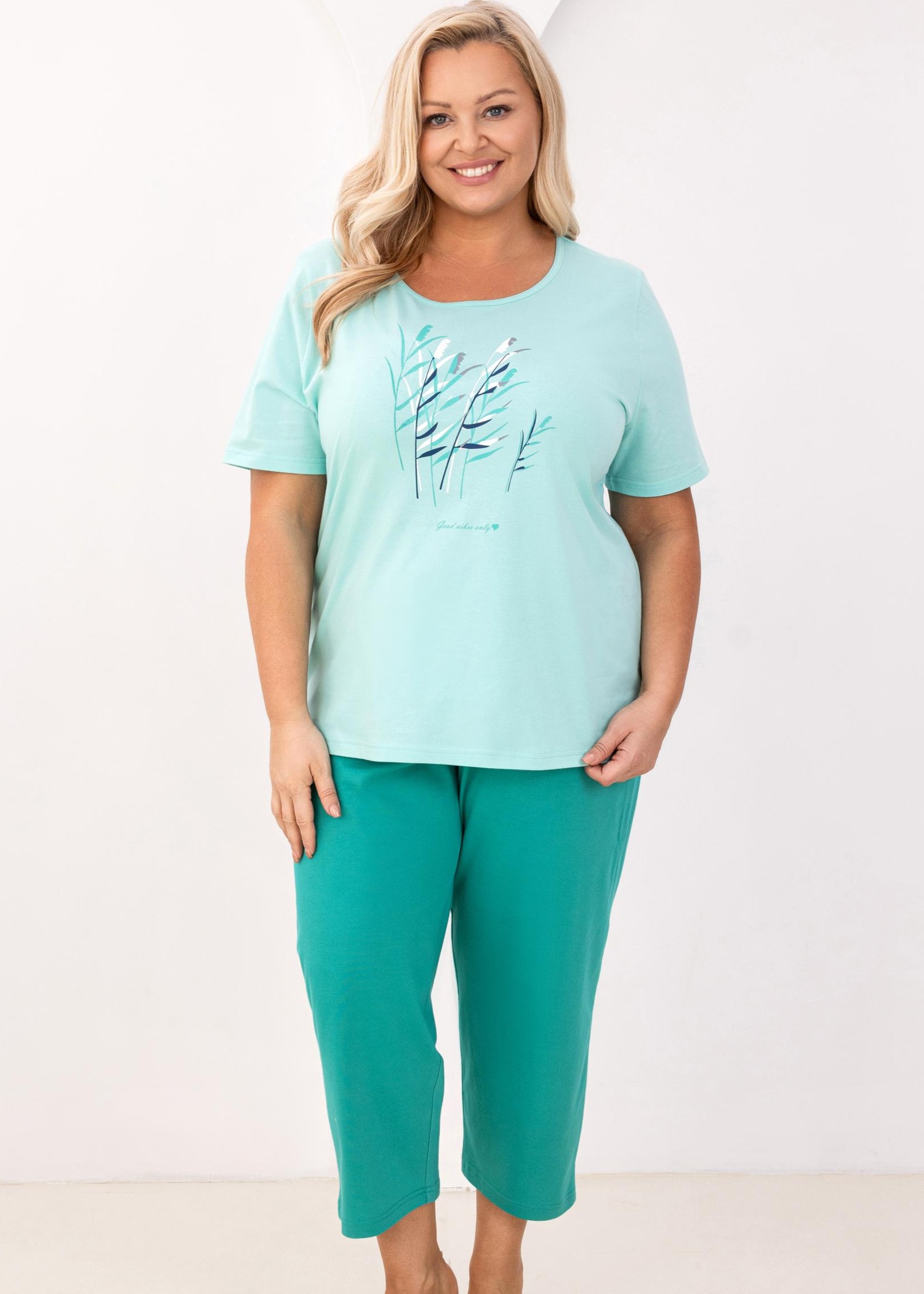 PIŻAMA REGINA DAMSKA 740 ZIELONY /3XL