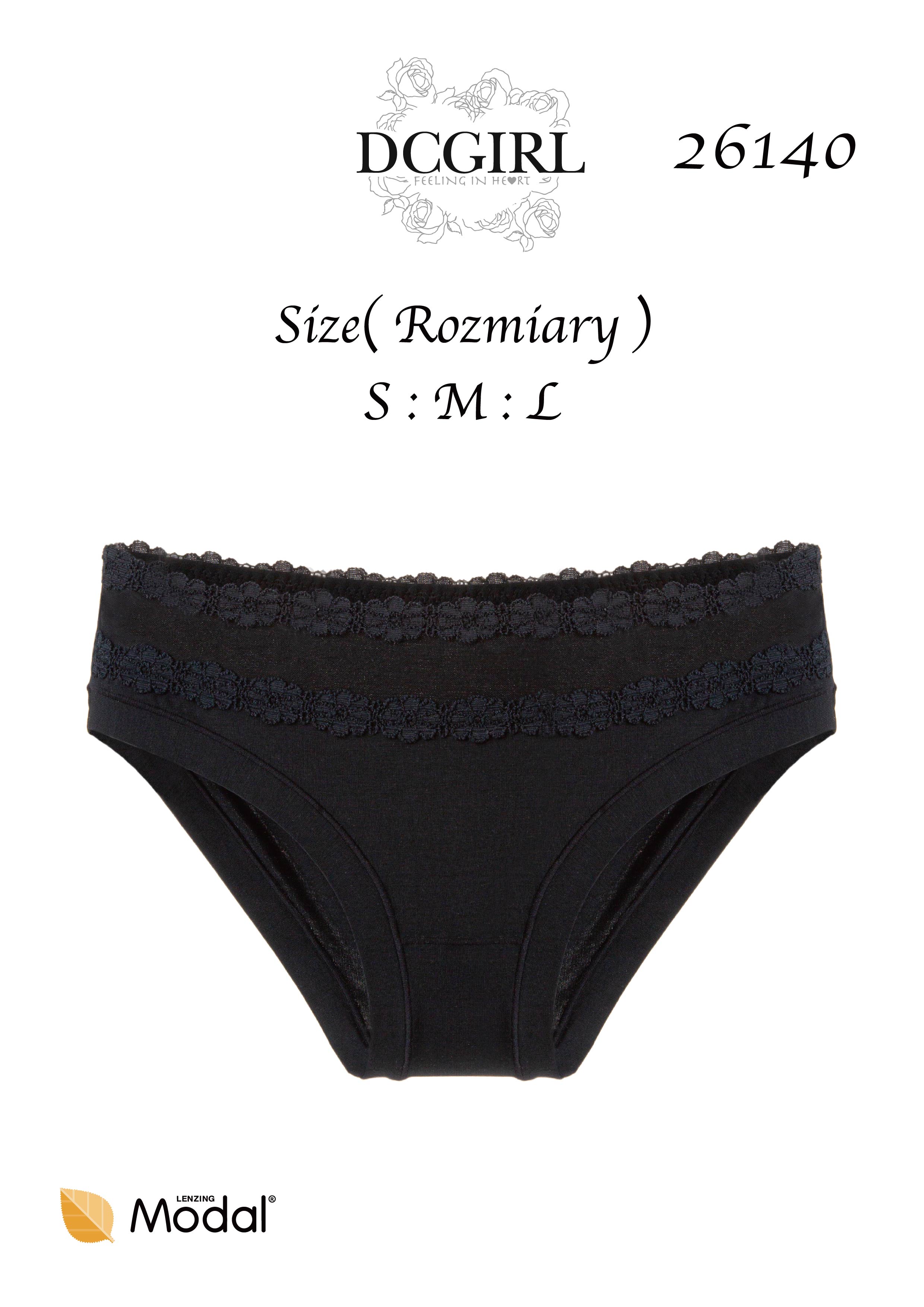 FIGI DC 26140 MODAL CZARNE