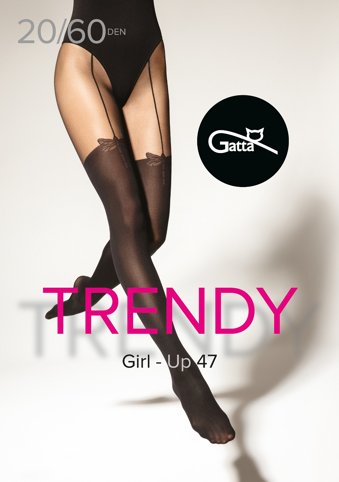 RAJSTOPY GATTA GIRL-UP WZ 47 2 nero