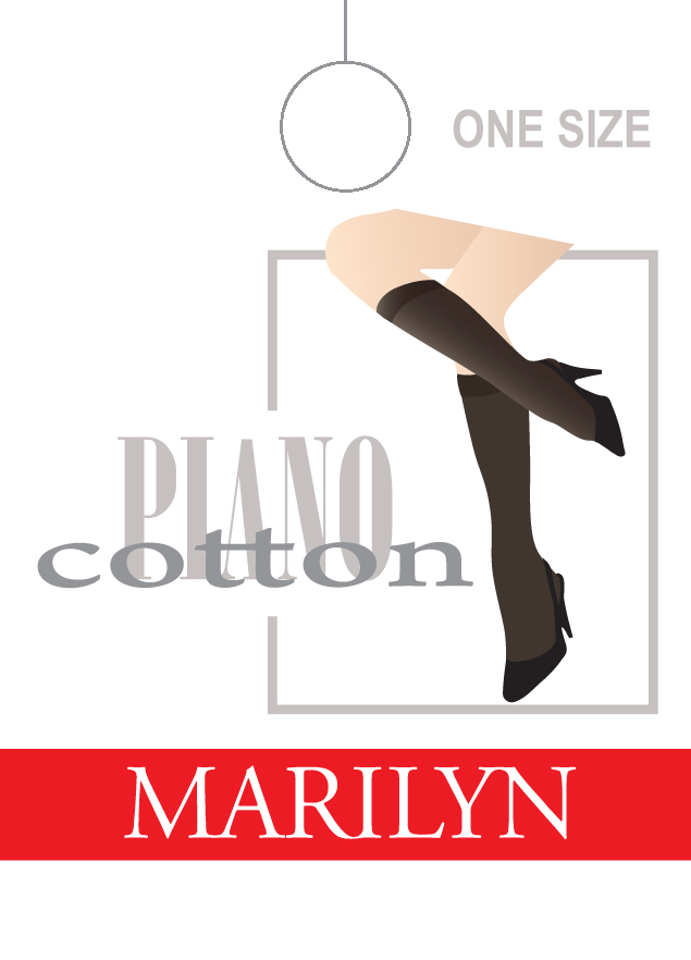 PODKOLANÓWKI MARILYN PIANO COTTON