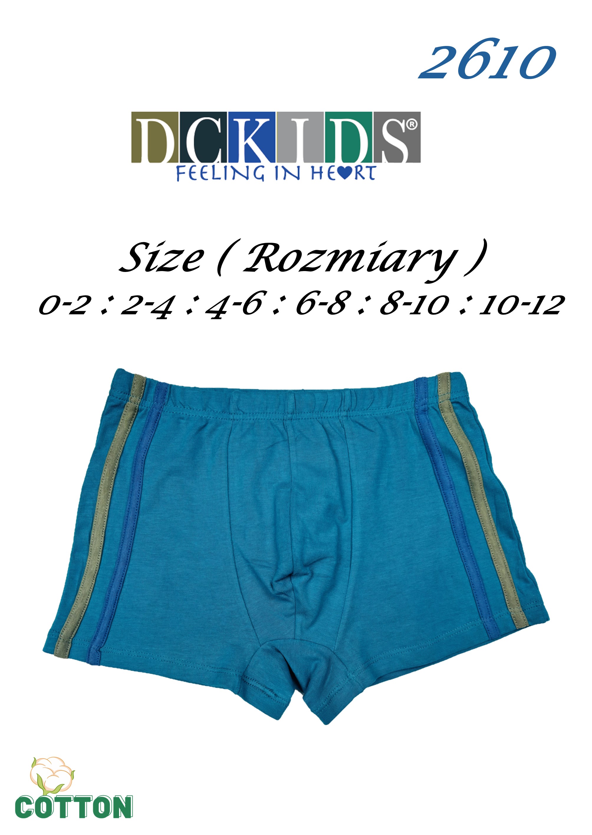 SZORTY DCKIDS 2610 CHŁ BAWEŁNA